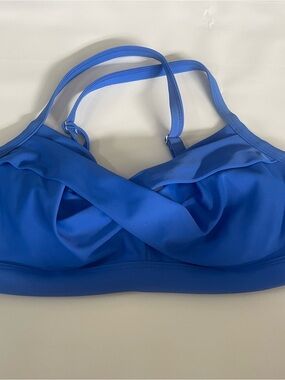 Athleta Cobalt Twist-Front Bikini Top 36 B/C blue women’s